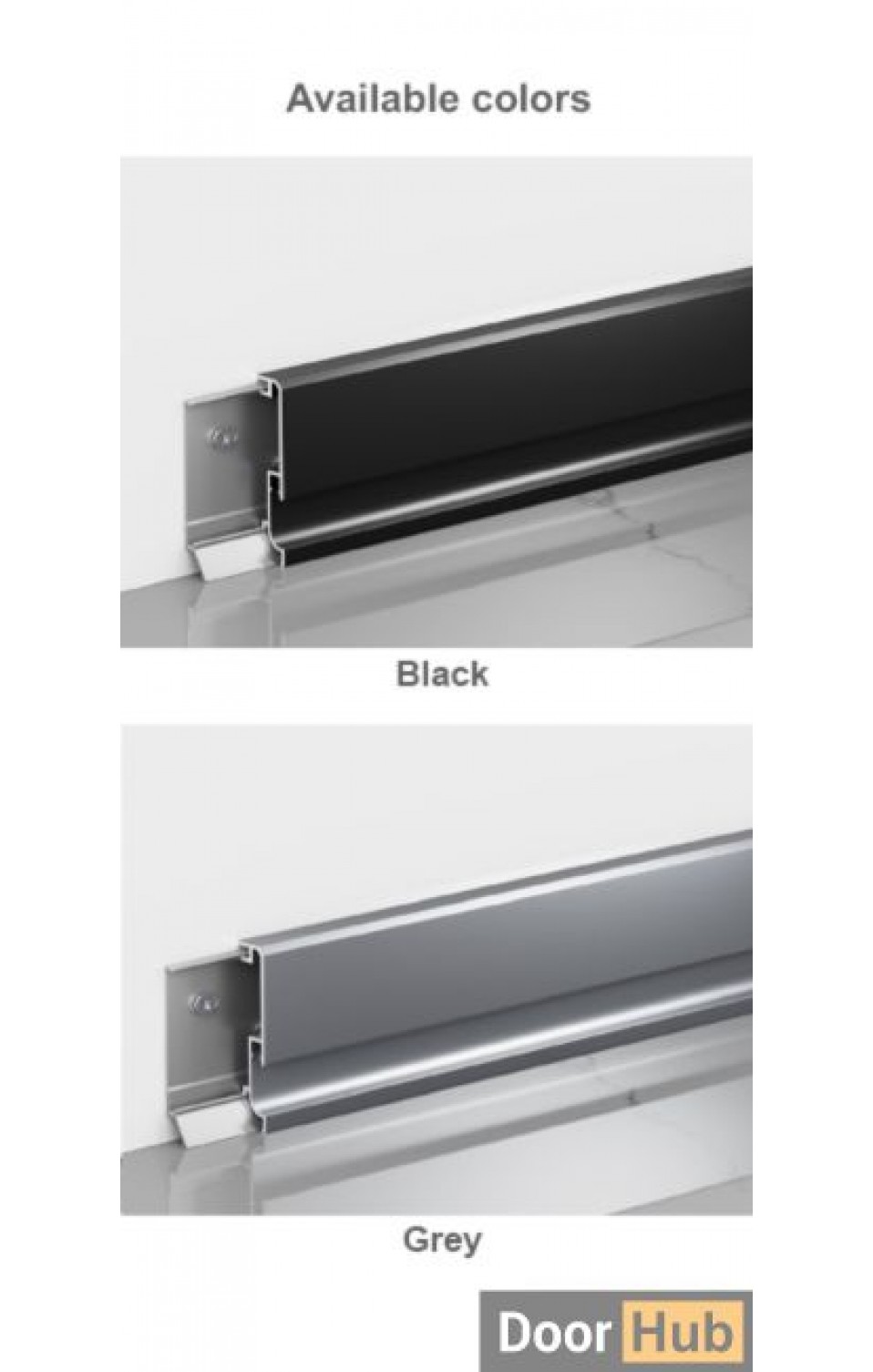 6cm Recessed LED Skirting with Vertical Light Channel for UAE Projects